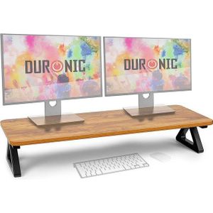 Duronic Monitorständer, (DM06-2 AO Monitorständer, 82 x 30 cm Fläche, Bis 10kg, 16 cm Höhe)