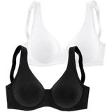 petite fleur Minimizer-BH (Packung, 2 Stück) mit Bügel aus Baumwolle