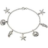 Vivance Armband 925 Silber rhodiniert maritime Motive
