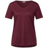 STREET ONE V-Shirt mit abgerundetem V-Ausschnitt