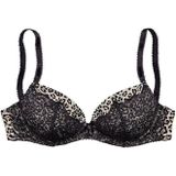 LASCANA Push-up-BH mit Bügel im angesagten Leo-Look, sexy Dessous