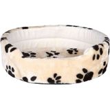 TRIXIE Tierbett Trixie Bett Joey - beige mit Pfoten Maße: 55 × 48 cm