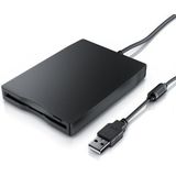 CSL Diskettenlaufwerk (USB 2.0, Externes USB Diskettenlaufwerk FDD 1,44MB (3,5) geeignet für PC & MAC)