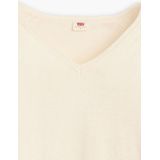 Levi's® Longpullover PETAL VNECK SWEATER mit Rippbündchen