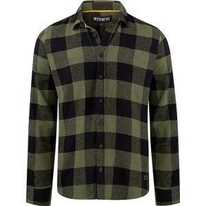 riverso Langarmhemd Herren Karohemd RIVArne Regular Fit (1-tlg)