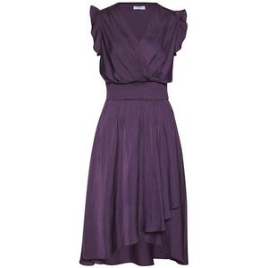 LASCANA Satinkleid mit kurzen Ärmeln, Sommerkleid