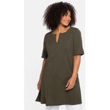 Sheego Longshirt Große Größen mit geschlitztem Ausschnitt