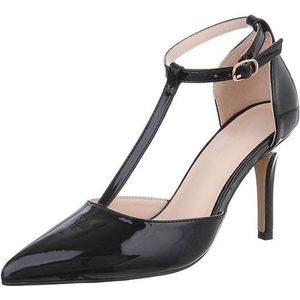 Ital-Design Damen Abendschuhe Elegant Schnürpumps (87118515) Pfennig-/Stilettoabsatz High Heel Pumps in Schwarz