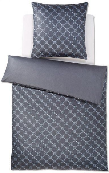 JOOP! Bettwäsche Cornflower Gradiant graphit 4059 09, Mako-Satin, 2 teilig, Blumen, Feld, Musterung