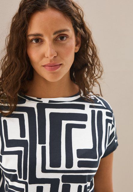 CECIL T-Shirt mit All-Over Print
