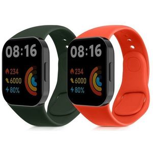 kwmobile 2x Sportarmband für Xiaomi Redmi Mi Watch Lite 3 / Redmi Watch 3 Smartwatch, 1-tlg., Armband TPU Silikon Set Fitnesstracker