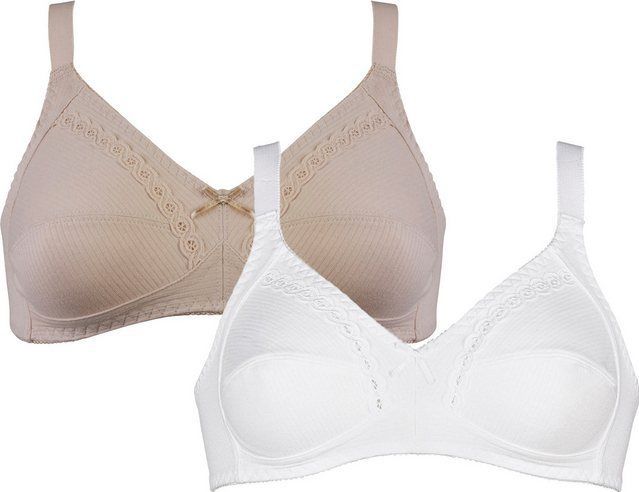 Naturana Soft-BH Classics (2er Pack) mit dekorativer Schleife vorne
