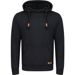 riverso Kapuzenpullover Herren Hoodie RIVJulian Regular Fit Longsleeve Sweatshirt mit Cross-Over-Kragen und Kängurutasche
