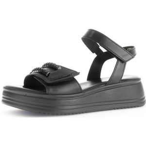 Gabor RHODOS Sandalette, Sommerschuh, Riemchensandale mit zwei Klettverschlüssen, G-Weite