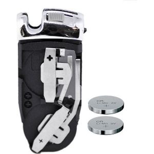 mt-key Auto Schlüssel Batteriehalter Reparatur Set + 2X passende CR2025 Knopfzelle, CR2025 (3 V), für Mercedes Benz Chrom Funk Fernbedienung
