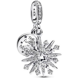 Pandora Kettenanhänger Charm- Silber Funkelndes Feuerwerk