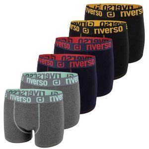 riverso Boxershorts Herren Retroshorts RIVJONNY Unterhosen (Vorteilspack, 6-St) Basic Boxer mit Stretch