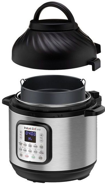 Instant Pot Multikocher Duo Crisp, 1500 W, 7.6 l Schüssel, Ein Gerät - zwei Deckel, EvenCrisp™ Technologie