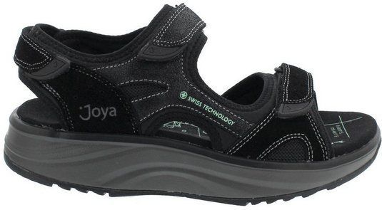 Joya Joya Komodo Black Sandale, Velour Leather/ Textile, Active-Sohle, Kat Sandale