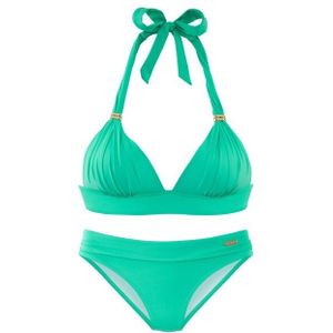 LASCANA Triangel-Bikini Toni mit goldfarbenen Accessoires