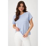 Monari Sweatshirt Sweatshirt Basic Kette Mit Rundhalsausschnitt