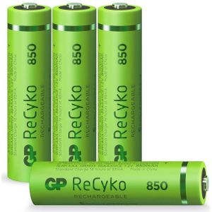 GP Batteries AAA Akku GP NiMH 850 mAh ReCyko 1,2V 4 Stück Akku 850 mAh (1,2 V)