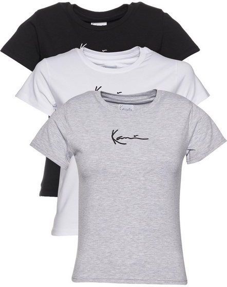 Karl Kani T-Shirt Karl Kani Damen Small Signature 3-Pack Essential Tight Tee (1-tlg)