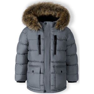 MINOTI Winterjacke Gefütterte Jacke mit abnehmbarem Kunstfell (2y-14y)