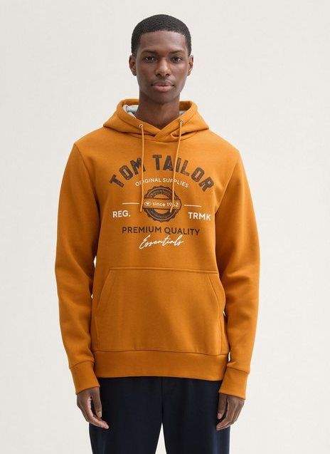 TOM TAILOR Sweatshirt Hoodie Sweatshirt mit Logo-Print