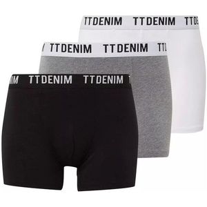 TOM TAILOR Denim Boxershorts Herren Hipster mit Stretch, 3 Stück