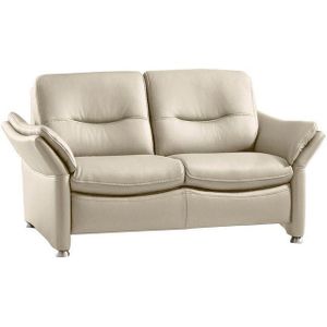 HUKLA 2-Sitzer HU-SF15058 Ledersofa, Breite 164 cm, hochwertiges Glattleder, optional mit Kopfstütze