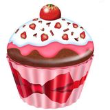 MediMuc Keksdose Cupcake groß Erdbeeren, Metall