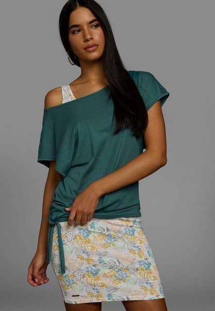 KangaROOS Sommerkleid (Set, 2-tlg., mit T-Shirt) Set Shirt Kleid mit Blumen