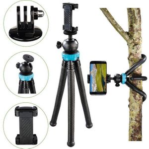 Hama Flex-Pro Flexibles Mini-Stativ 27cm Tripod Kamerastativ (Beine mit 360°-Biegung Smartphone-Halterung für Kamera Handy GoPro)