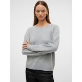 Vero Moda Rundhalspullover VMDOFFYSHINE LS O-NECK BLOUSE REP NOOS
