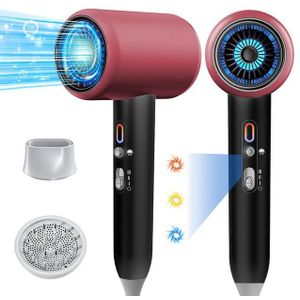 ibettertec Haartrockner Haartrockner Föhn Ionen 2400W,Anti-Spliss mit Kaltluft Modus, 2400,00 W, (25m/S, 3 Stylingaufsätze, angereichert mit Keratin und, Mandelöl, Ionenpflege - Anti Frizz, langlebiger AC-Motor)