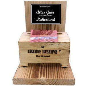 Eiserne Reserve® Geschenkbox Alles Gute zum wohlverdienten Ruhestand - Eiserne Reserve - Geldbox -