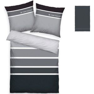 TOM TAILOR HOME Bettwäsche Felix in Gr. 135x200 oder 155x220 cm, Renforcé, 3 teilig, mit GRATIS-Zugabe: Gästehandtuch (100% Baumwolle), mit Reißverschluss