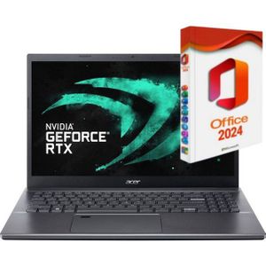 Acer Aspie A17-51, Intel Core i7-150U, Nvidia GeForce RTX 2050, Business-Notebook (44 cm/17.3 Zoll, Intel Core i7 150U, Nvidia GeForce RTX 2050, 500 GB SSD, Windows 11 Pro 64Bit + MS Office 2024, Beleuchtete Tastatur)