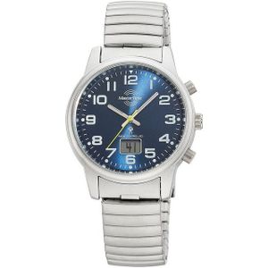MASTER TIME Funkuhr Super Power MTLA-10821-32M, Armbanduhr, Quarzuhr, Damenuhr, Datum, Leuchtzeiger, Flexband
