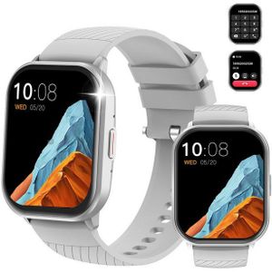 Yuede Smartwatch Damen Herren, Neueste Fitness Uhr mit Anruffunktion Smartwatch (Quadratischer 2,01-Zoll-Voll-Touch-Farbdisplay) Zoll), Fitness Tracker Armbanduhr mit Schrittzähler, Blutsauerstoff, Blutdruckmessung, Schlafüberwachung, AI Voice und SNS-Benachrichtigung etc., Bluetooth 5.3 Sportuhr, IP67 wasserdicht, unterstützt 120+ Sportmodi, verfügbar für Android 5.0+ / iOS 9.0+