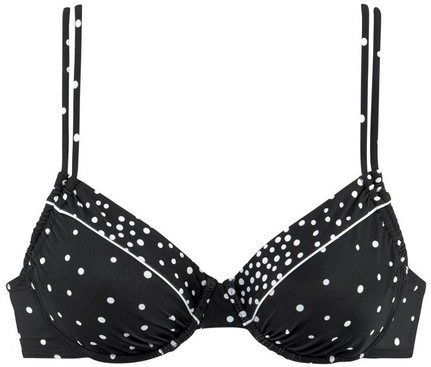 LASCANA Bügel-Bikini-Top Leona, mit Pünktchenprint