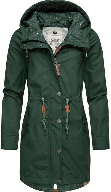 Ragwear Parka Canny stylische Übergangsjacke mit großer Kapuze