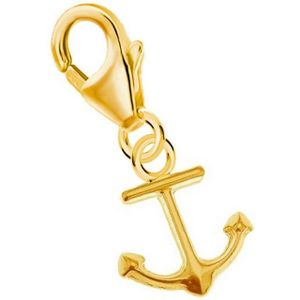 Goldene Hufeisen Charm Anker Anker Karabiner Charm Anhänger für Bettelarmband 925 Silber (inkl. Etui), für Gliederarmband oder Halskette