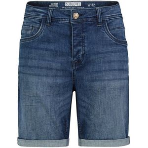 SUBLEVEL Jeansshorts im 5-Pocket-Style mit Aufschlag Denim Bermuda Shorts