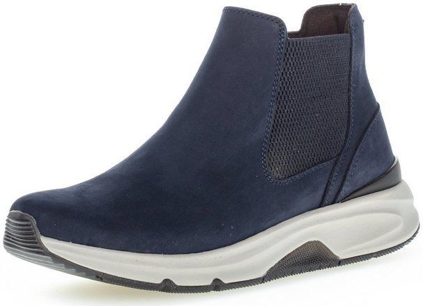Gabor Rollingsoft Chelseaboots, Stiefelette, Schlupfschuh, High Top-Sneaker mit Logo an der Ferse
