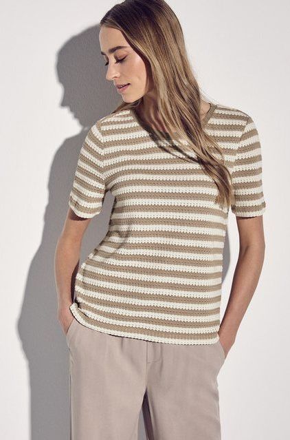 STREET ONE T-Shirt mit Streifen Muster