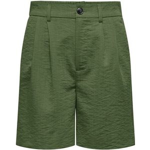 ONLY Shorts Legere Shorts Leinenoptik mit Knopf und elastischem Bund ONLMARSA SOLID SHORTS WVN NOOS