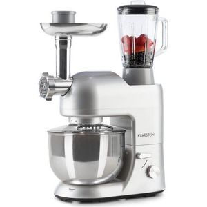 Klarstein Küchenmaschine mit Kochfunktion, 1800 W, 5.2 l Schüssel, Knetmaschine Teigmaschine Teigknetmaschine Rührmaschine Fleischwolf