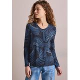 Cecil Langarmshirt mit Elastiksaum